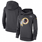 Women Washington Redskins Anthracite Nike Crucial Catch Performance Hoodie,baseball caps,new era cap wholesale,wholesale hats